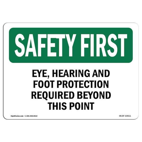 OSHA, Face Mask & Gloves Must Worn When Handling, 24in X 18in Rigid Plastic, 24" W, 18" H, Landscape